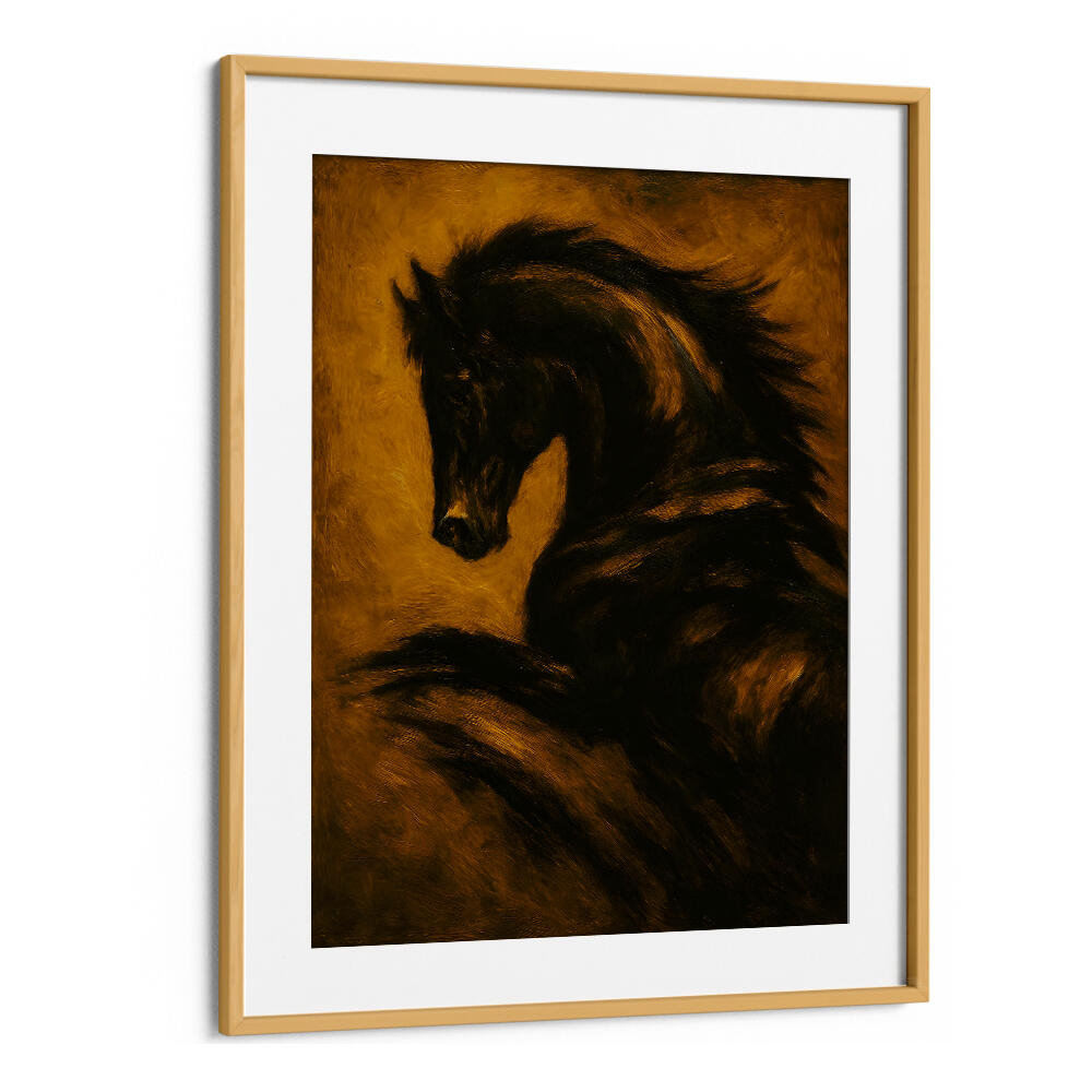 NIGHTMARE STALLION , EXPRESSIONISM PAINTINGS