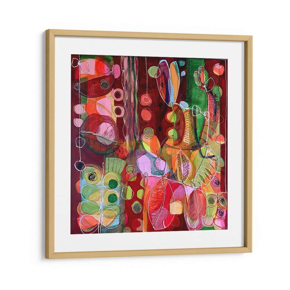 Vibrant "Nothing Like Summer" abstract paintings showcase dynamic hues and fluid strokes, perfect for any art lover.