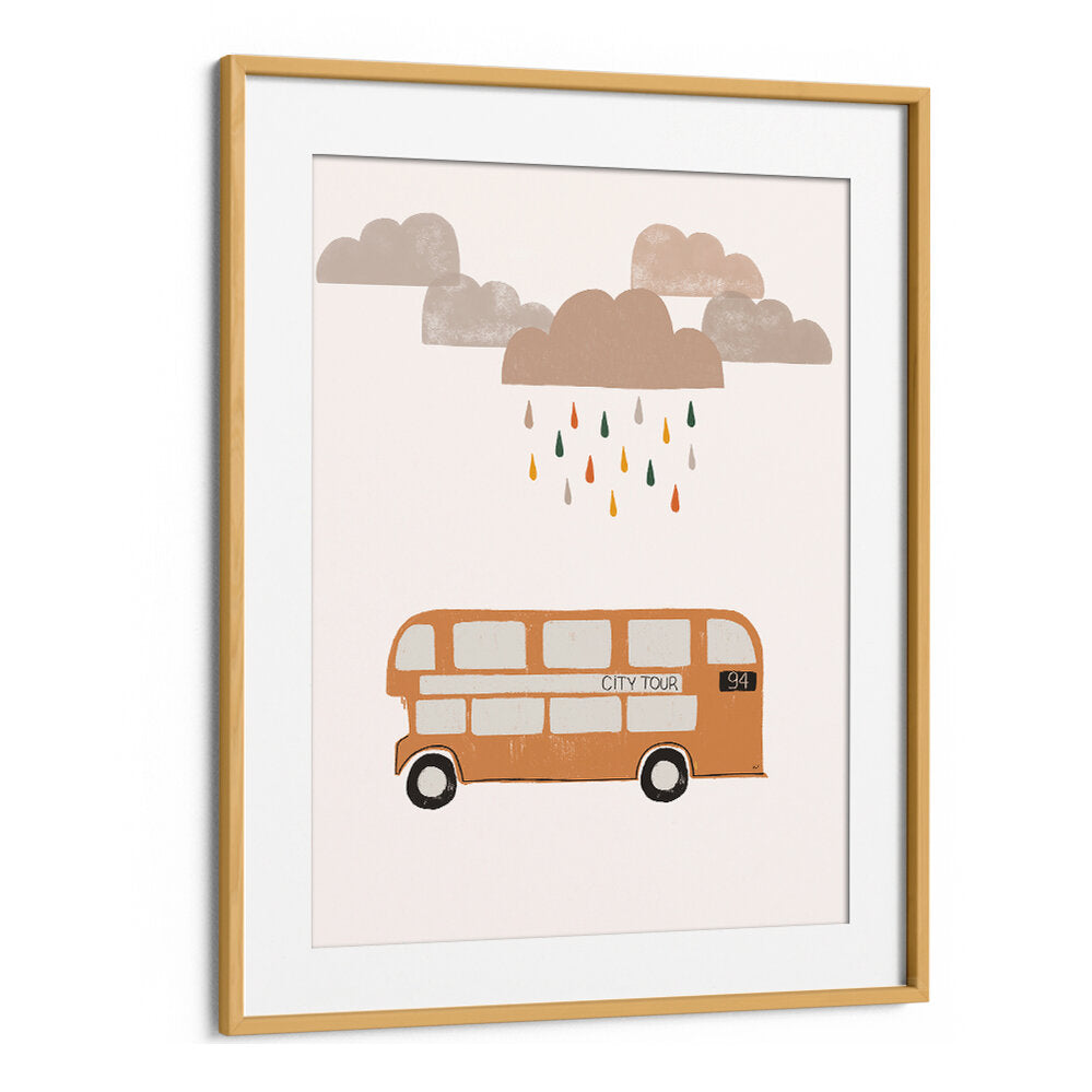 ORANGE BUS , KIDS ROOM PAINTINGS