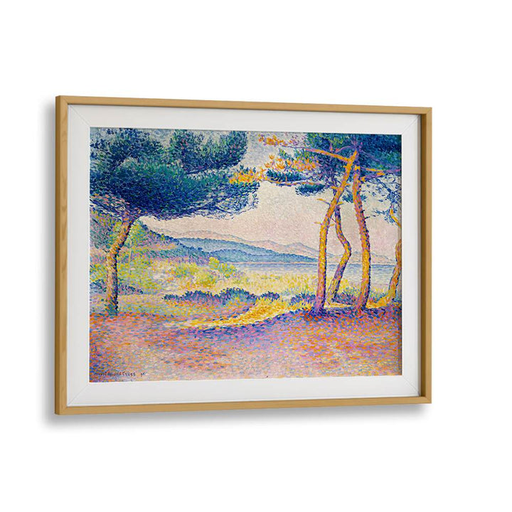 PINES ALONG THE SHORE (1896) , VINTAGE PAINTINGS