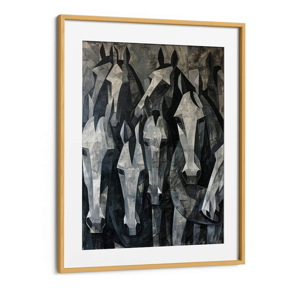 HORSE POSTER XVII , ANIMAL PAINTINGS