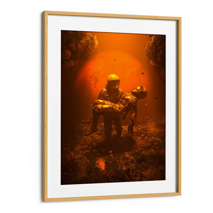 RED'S EMBRACE , SURREAL ART PRINTS