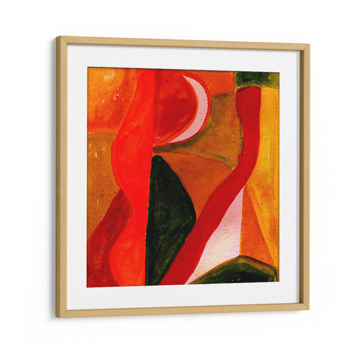 REDS AND GOLDEN ABSTRACT , ABSTRACT PAINTINGS