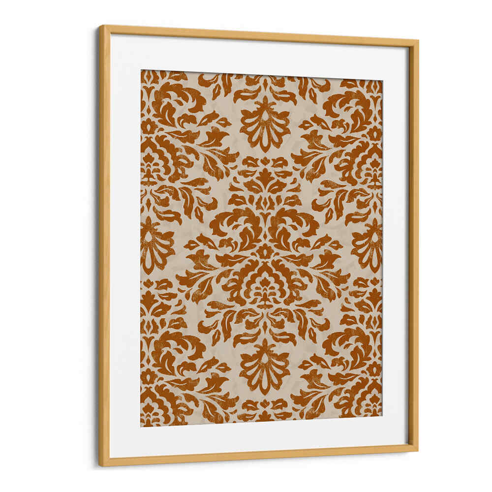 RUSTIC GOLD DAMASK PATTERN