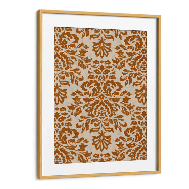 RUSTIC GOLD DAMASK PATTERN