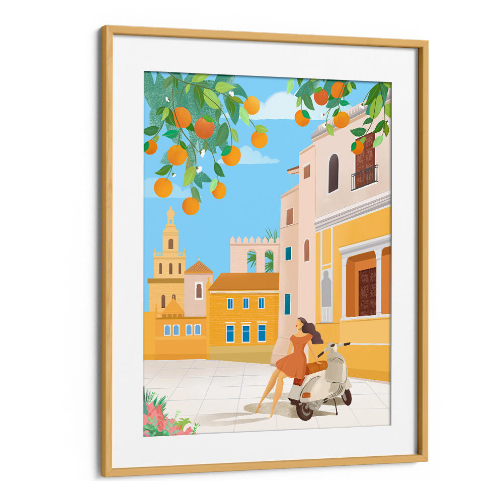 SEVILLE ORANGES - SPAIN , TRAVEL POSTERS