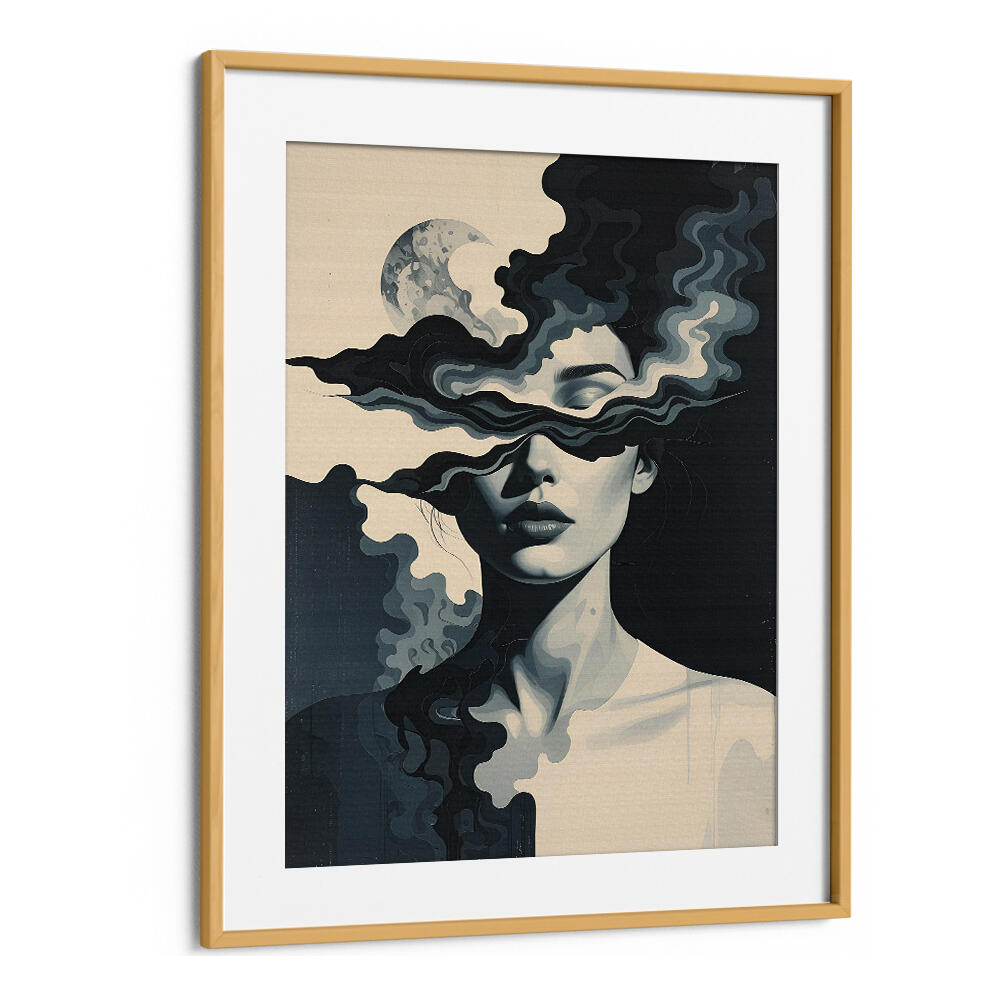SHE WHO SEES IN SHADOWS , SURREAL ART PRINTS