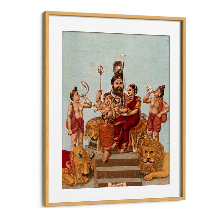 SHIVA ENTHRONED WITH HIS FAMILY