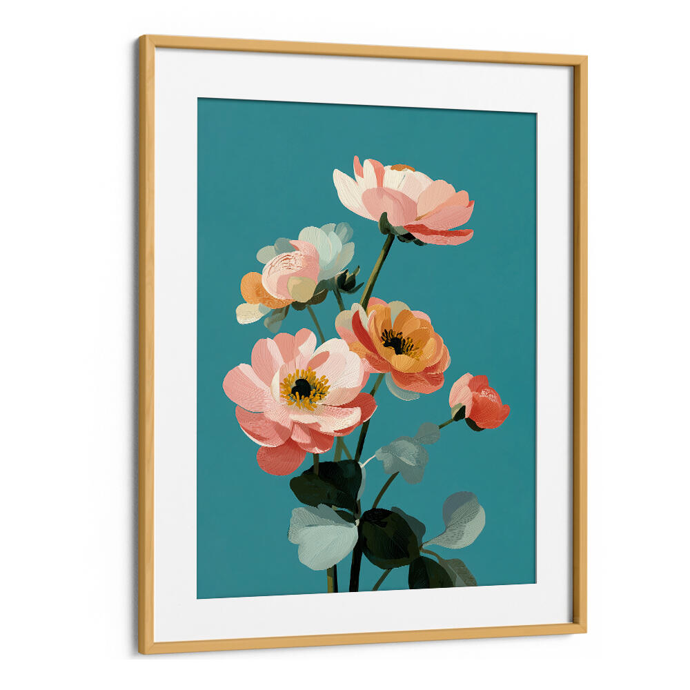 SOFT SPRING BOTANICALS , FLORAL FLOWER PAINTINGS