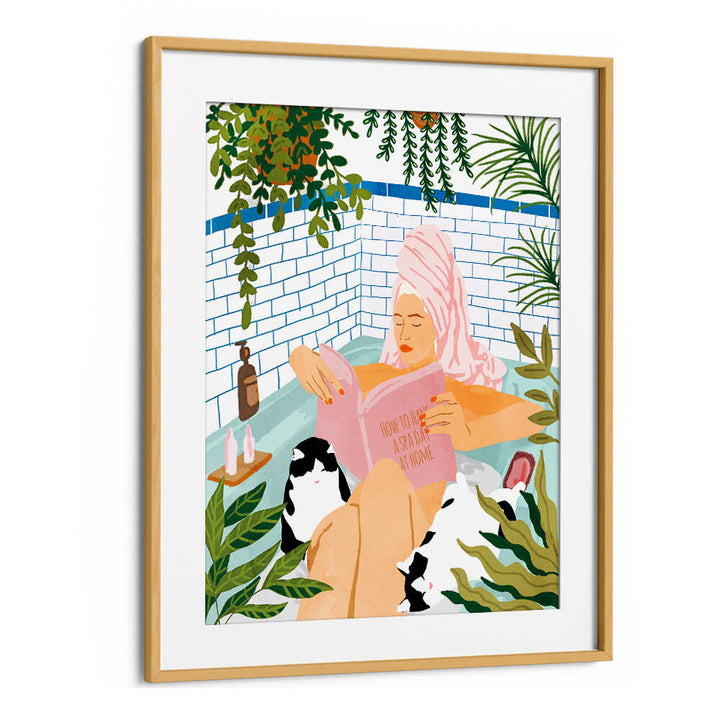 SPA DAY AT HOME , PORTRAITS & FIGURATIVE ILLUSTRATIONS