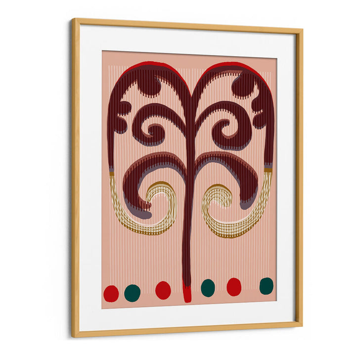 SPIRALING FRONDS , BOHO ART PAINTINGS