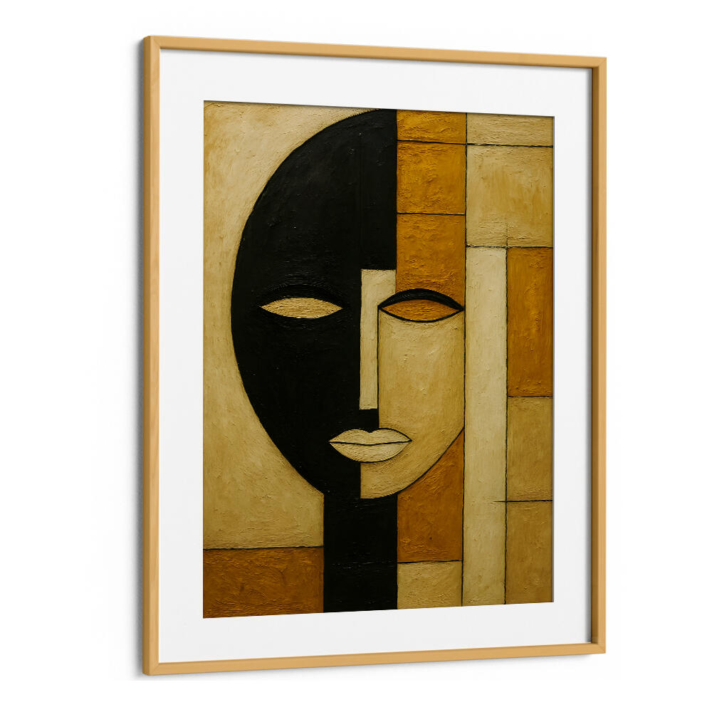 SPLIT MASK , EXPRESSIONISM PAINTINGS