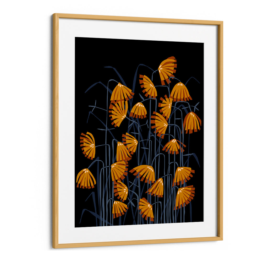 STYLIZED ORANGE REEDS