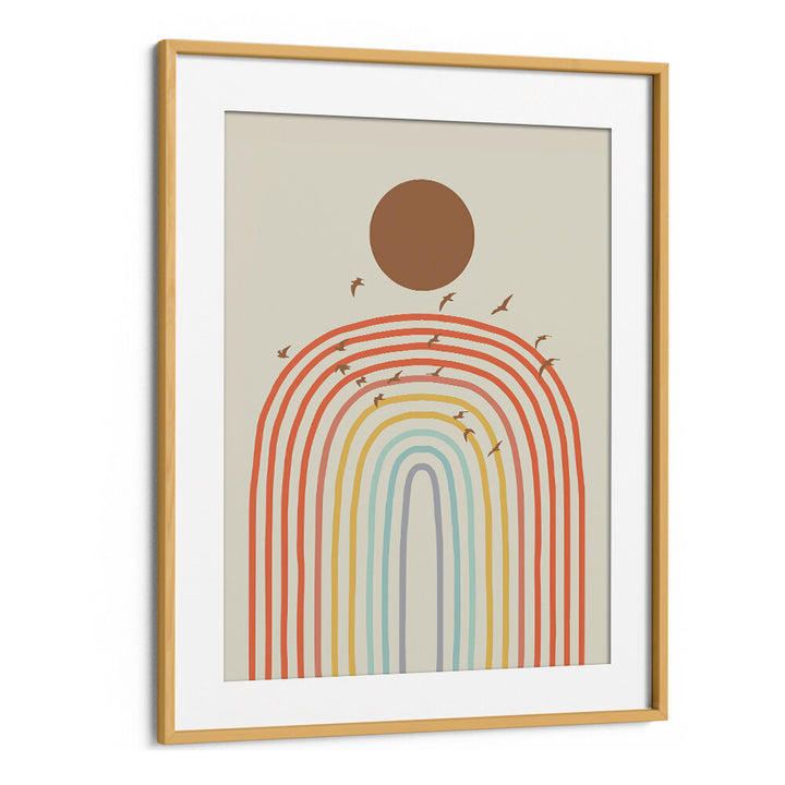 STYLIZED RAINBOW , BOHO ART PAINTINGS