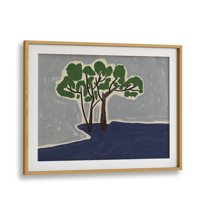 STYLIZED TREES X , FLORAL FLOWER PAINTINGS