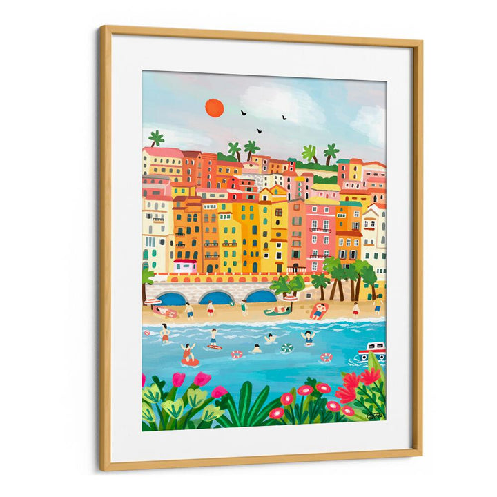 SUMMER IN MENTON , TRAVEL POSTERS