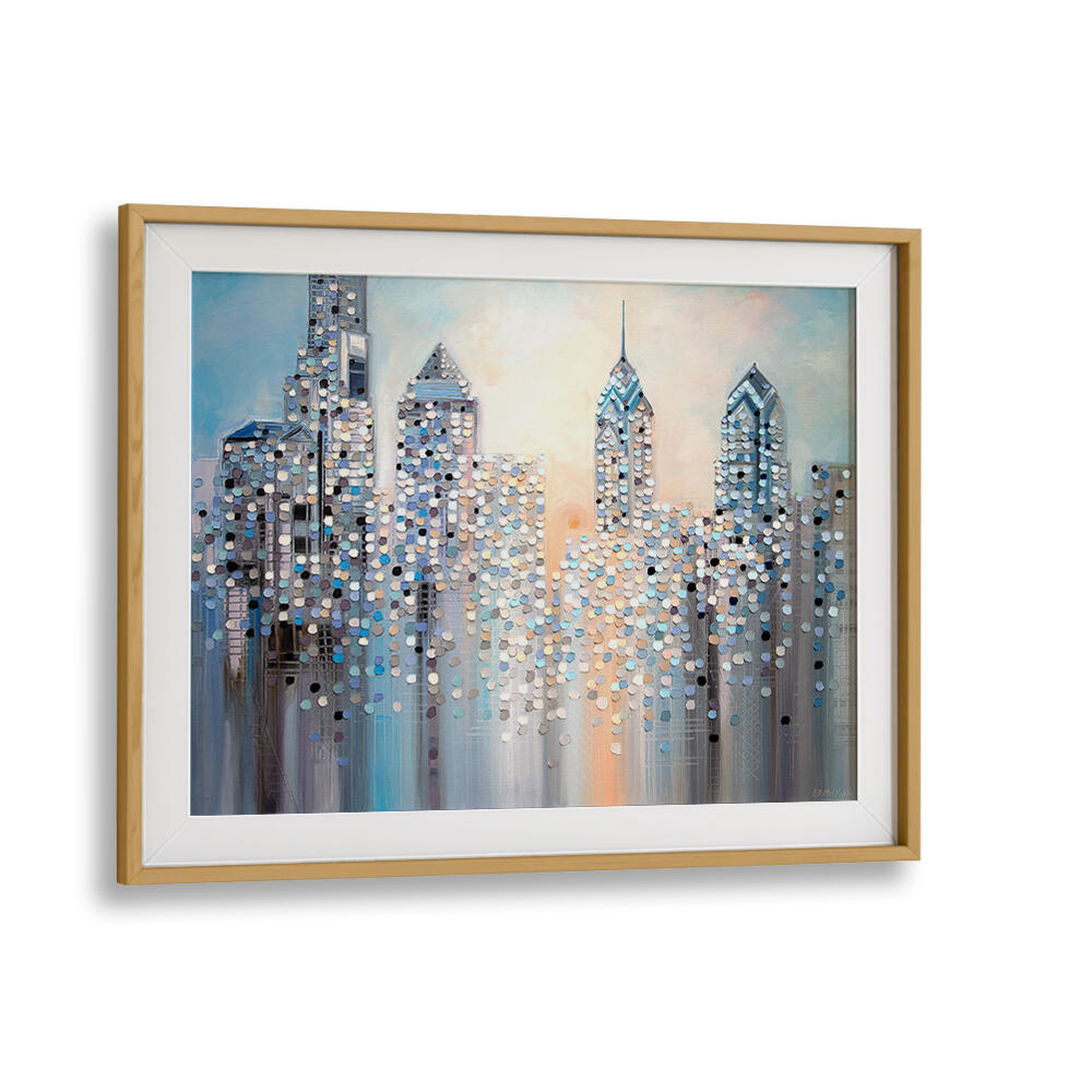 SUNRISE IN PHILADELPHIA , MODERN IMPRESSIONISM PAINTINGS