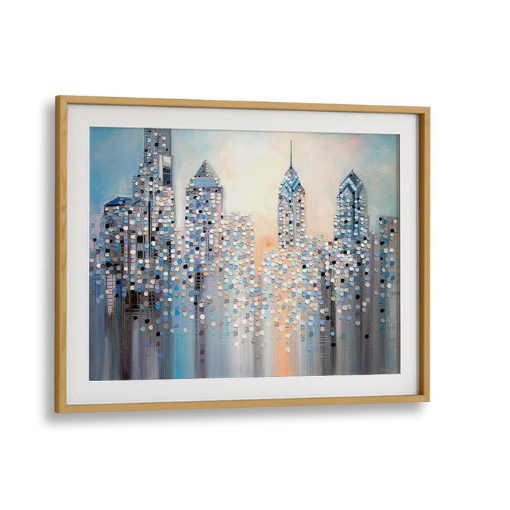 SUNRISE IN PHILADELPHIA , MODERN IMPRESSIONISM PAINTINGS