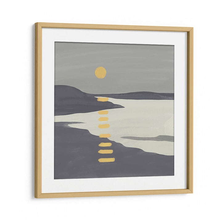 SUNSET OVER TRANQUIL LAKE , LANDSCAPE PAINTINGS