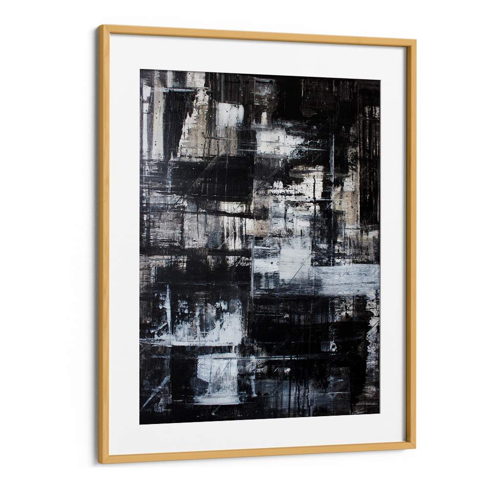 TEXTURED BLACK WHITE ABSTRACT