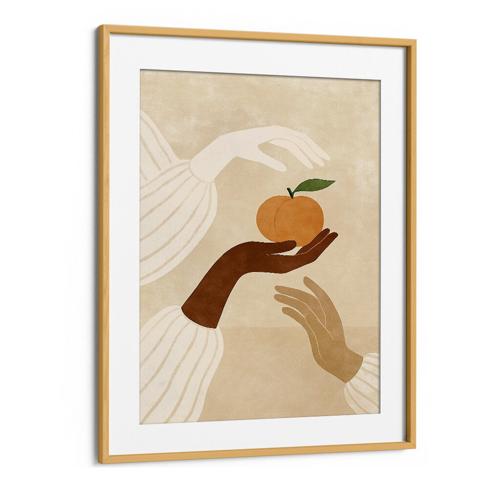 PEACH RITUAL , BOHO ART PAINTINGS