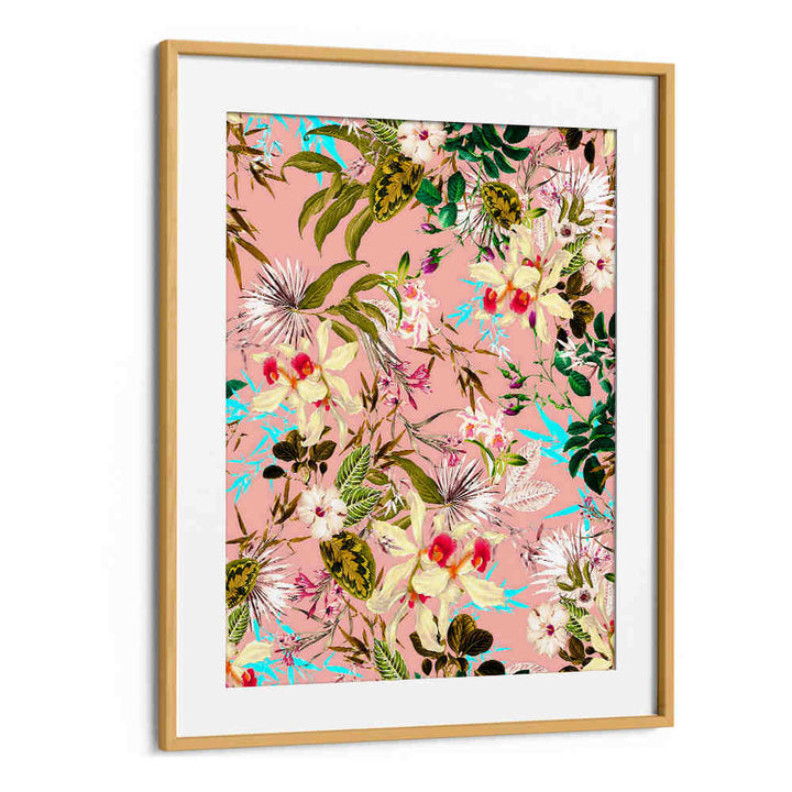 TROPICAL PINK ORCHIDS , FLORAL FLOWER PAINTINGS