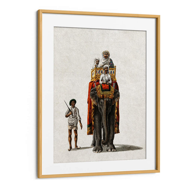 TWO MEN RIDING ON A ELEPHANT