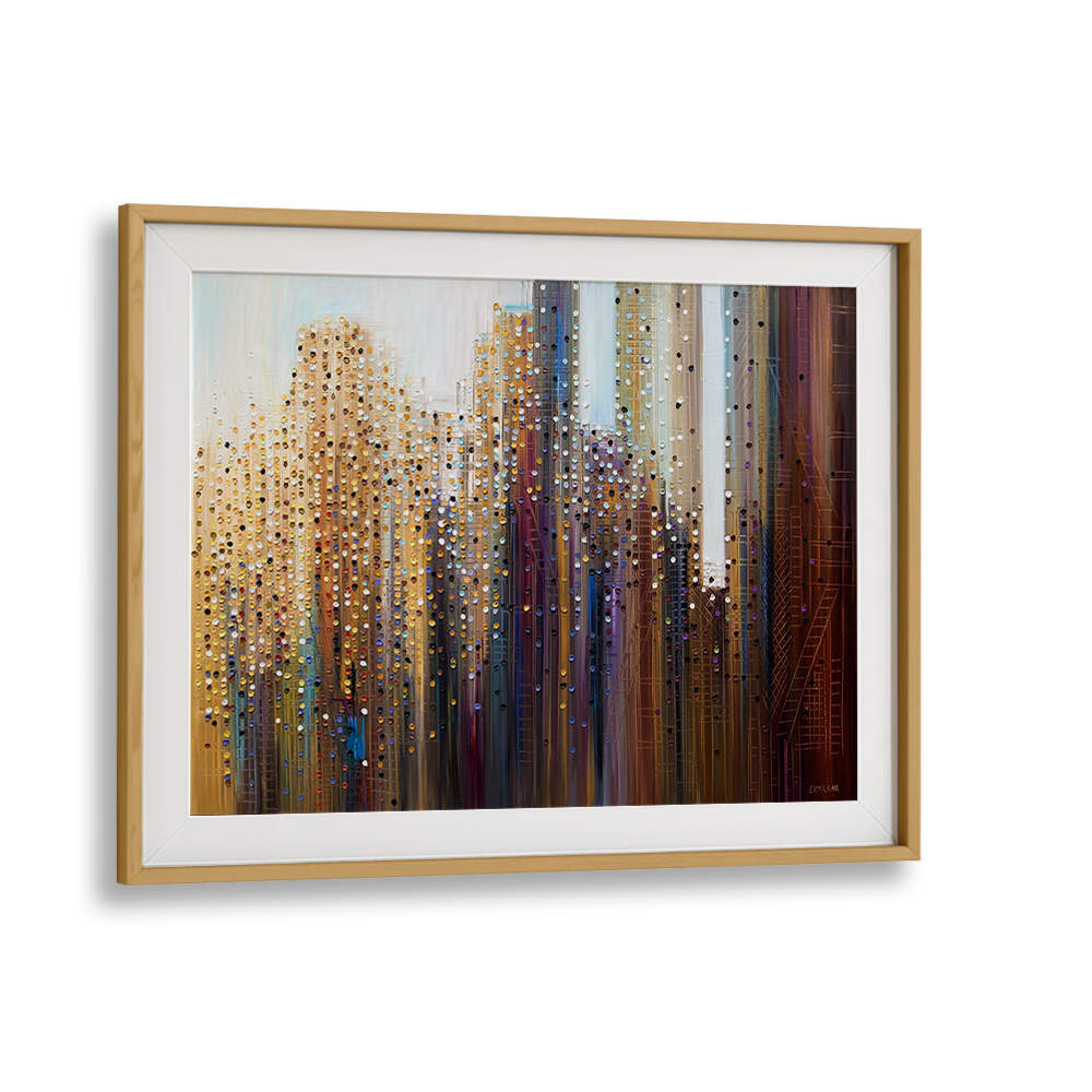 URBAN SKYLINE , MODERN IMPRESSIONISM PAINTINGS