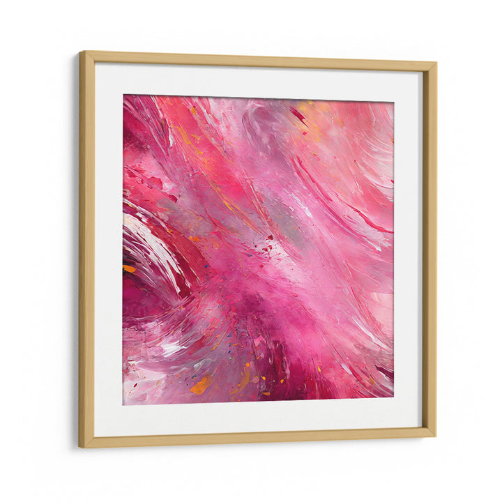 Vibrant Abstract with Bold Pink, abstract paintings that energize any space with dynamic colors and modern design.