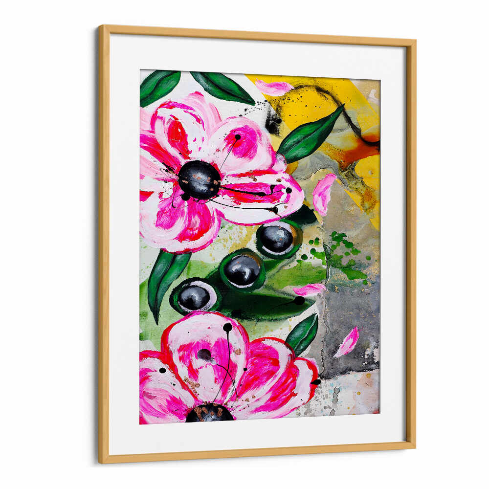 VIBRANT PINK FLOWERS BT , FLORAL FLOWER PAINTINGS
