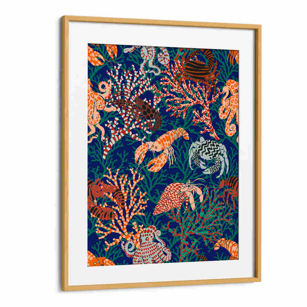 Colorful marine life and coral design in Vibrant Coral II, Beach Paintings for a serene coastal ambiance.