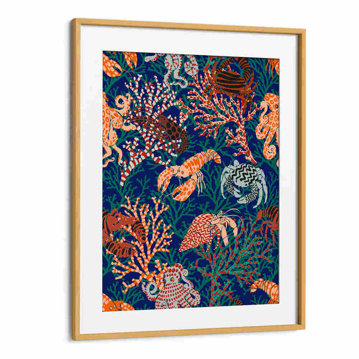 Colorful marine life and coral design in Vibrant Coral II, Beach Paintings for a serene coastal ambiance.