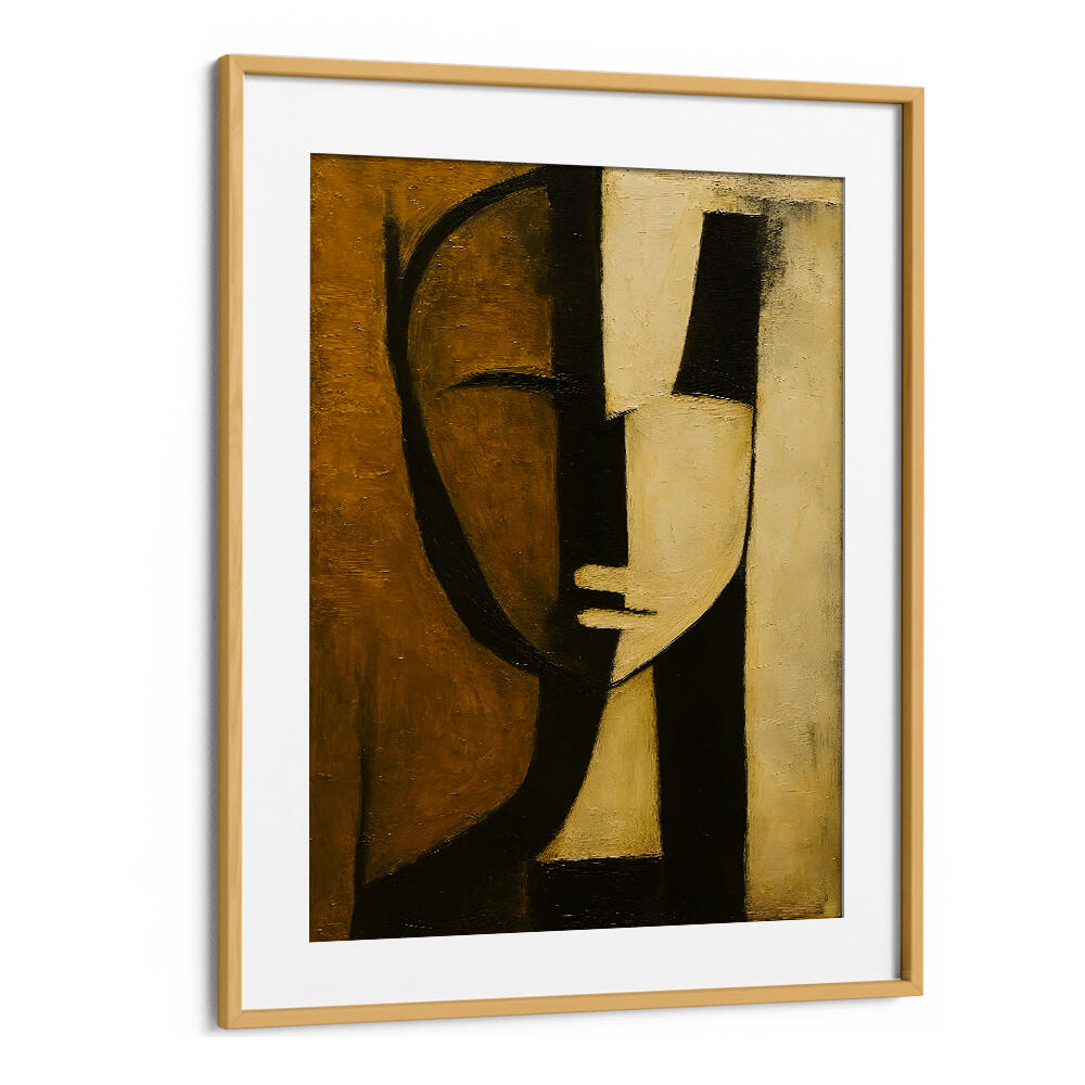 WATCHER BEHIND THE PILLAR , EXPRESSIONISM PAINTINGS