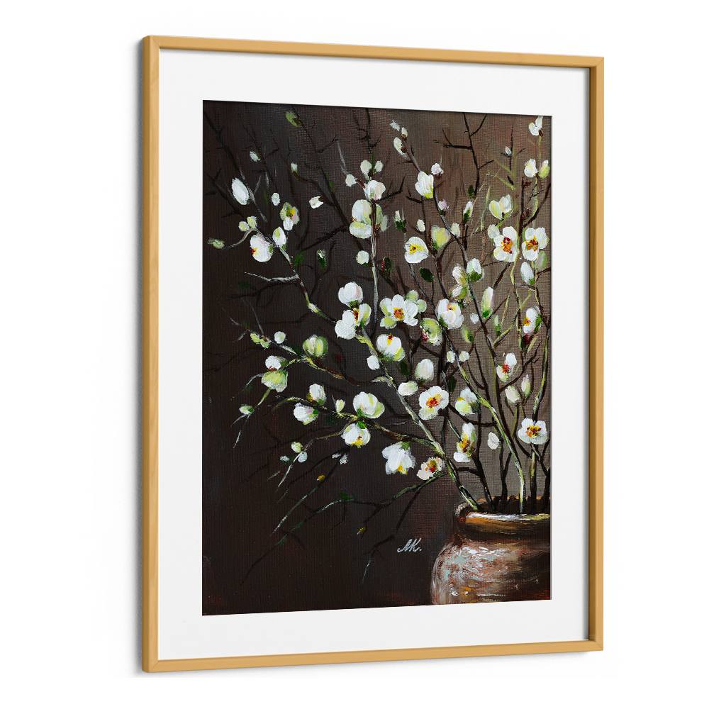 WHITE BLOSSOMS IN VASE