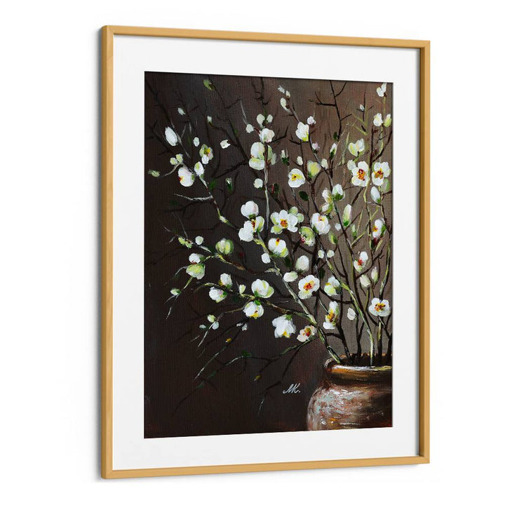 WHITE BLOSSOMS IN VASE