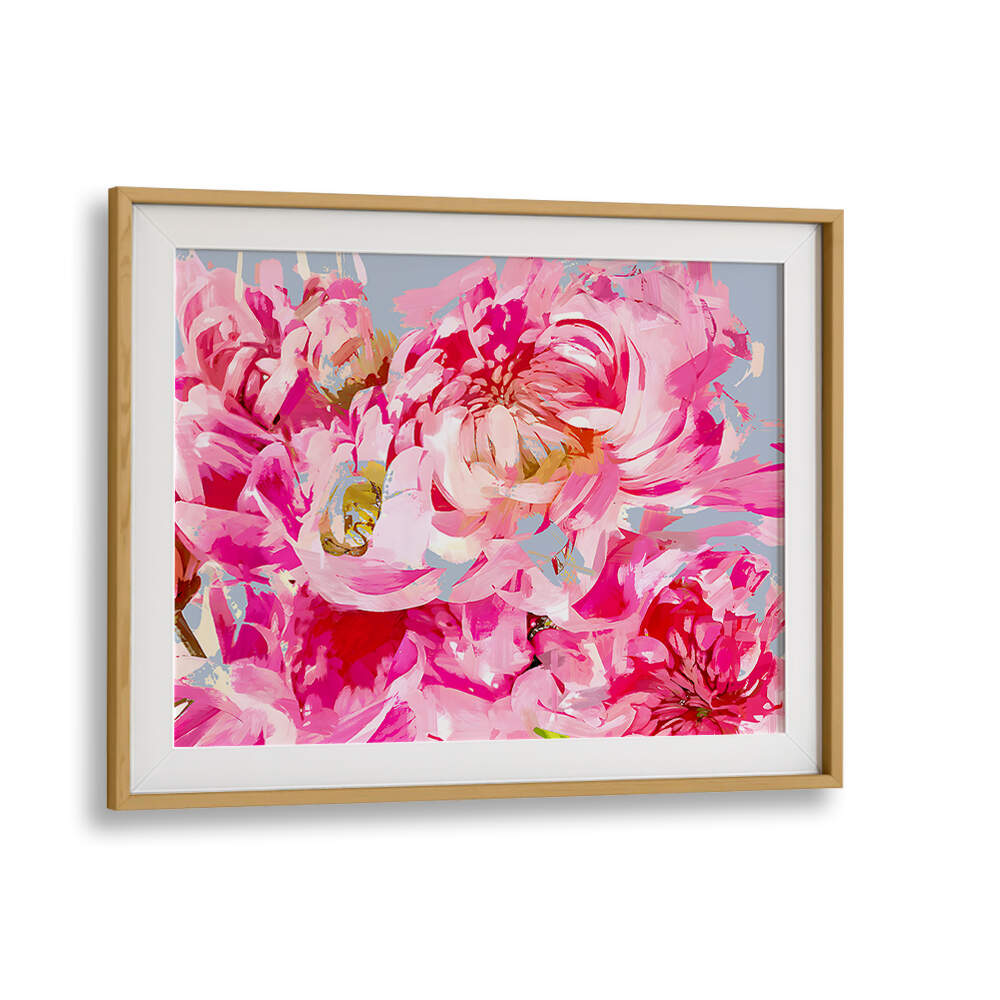 WILD PINK PEONIE , FLORAL FLOWER PAINTINGS