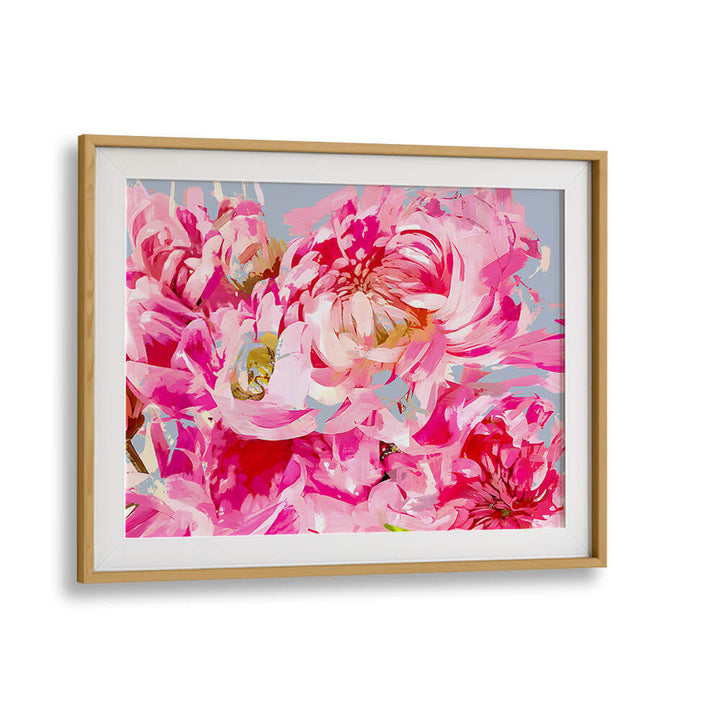 WILD PINK PEONIE , FLORAL FLOWER PAINTINGS