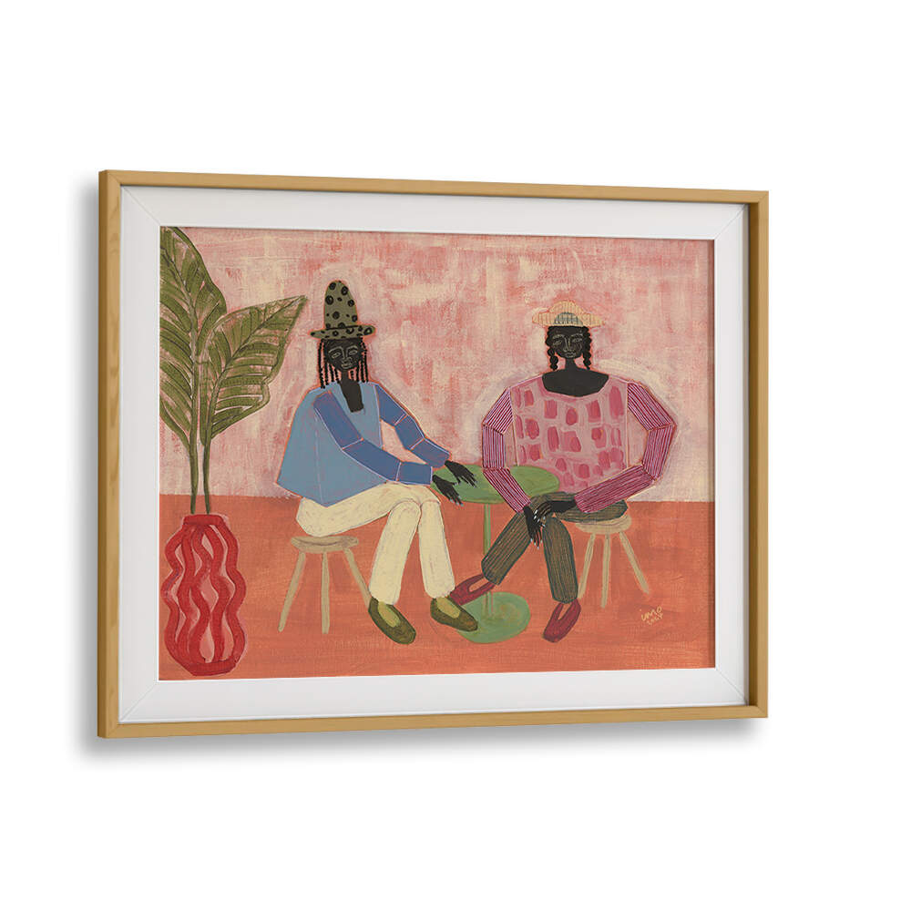 WITH A FRIEND , PORTRAITS & FIGURATIVE ILLUSTRATIONS