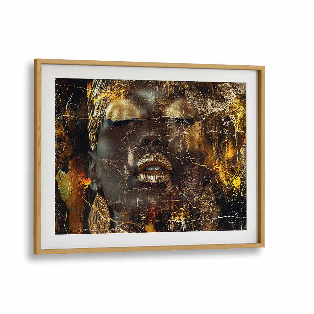 WOMAN ART ILLUSTRATION III , AFRICAN ART PAINTINGS