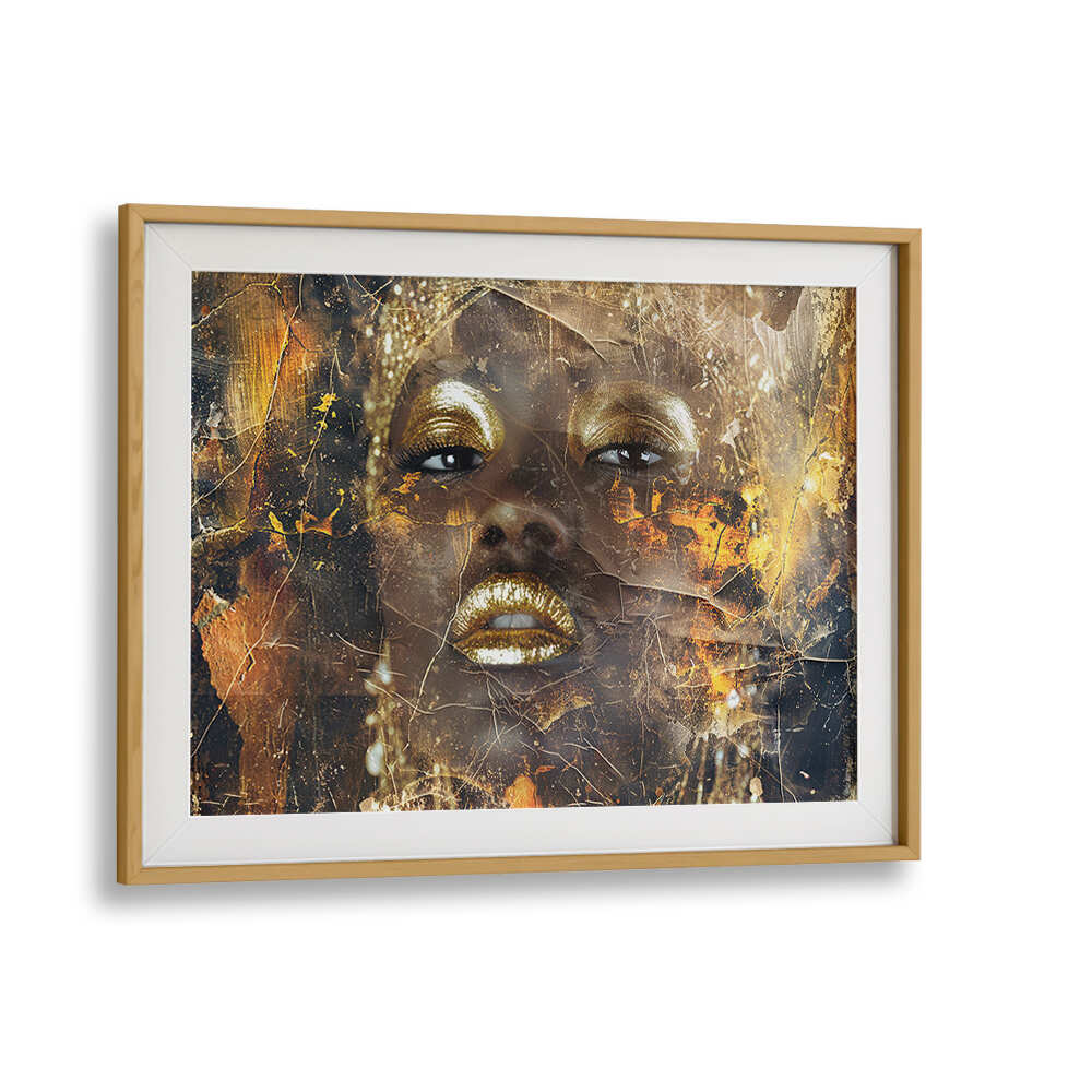 WOMAN ART ILLUSTRATION IV , AFRICAN ART PAINTINGS