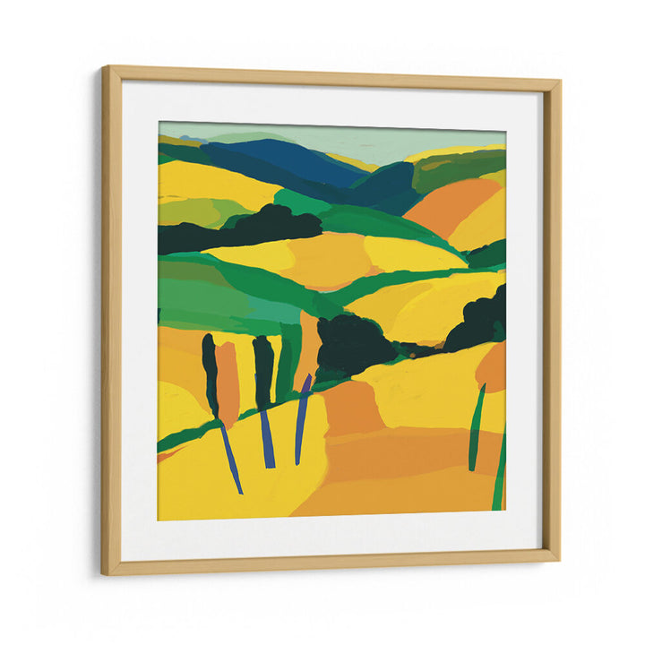 YELLOW GOLDEN HILL , LANDSCAPE PAINTINGS