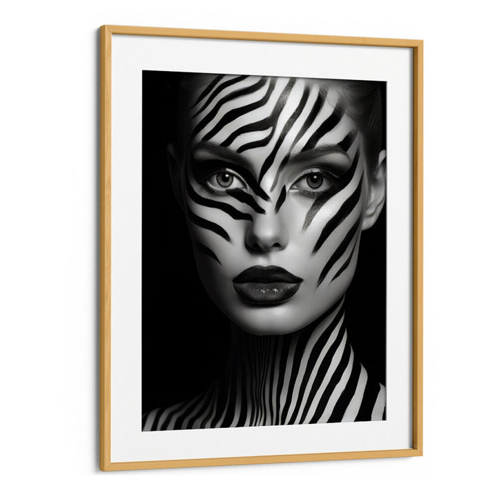 ZEBRA WOMAN PORTRAIT , PORTRAITS & FIGURATIVE ILLUSTRATIONS