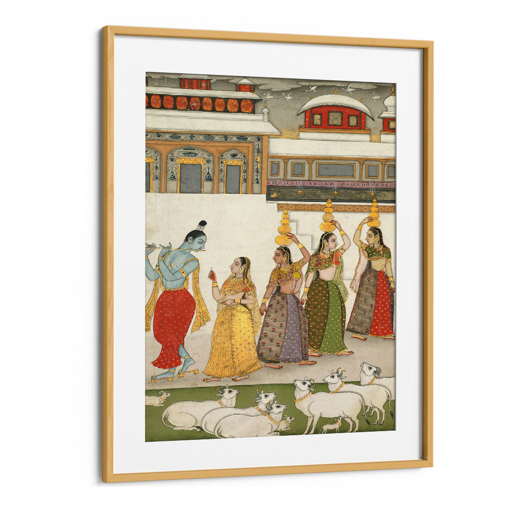 KRISHNA , INDIAN ART PAINTINGS