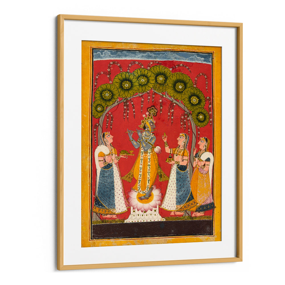 KRISHNA FLUTING FOLIO , INDIAN ART PAINTINGS