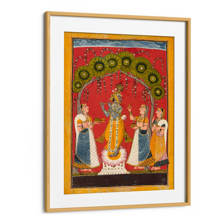 KRISHNA FLUTING FOLIO , INDIAN ART PAINTINGS