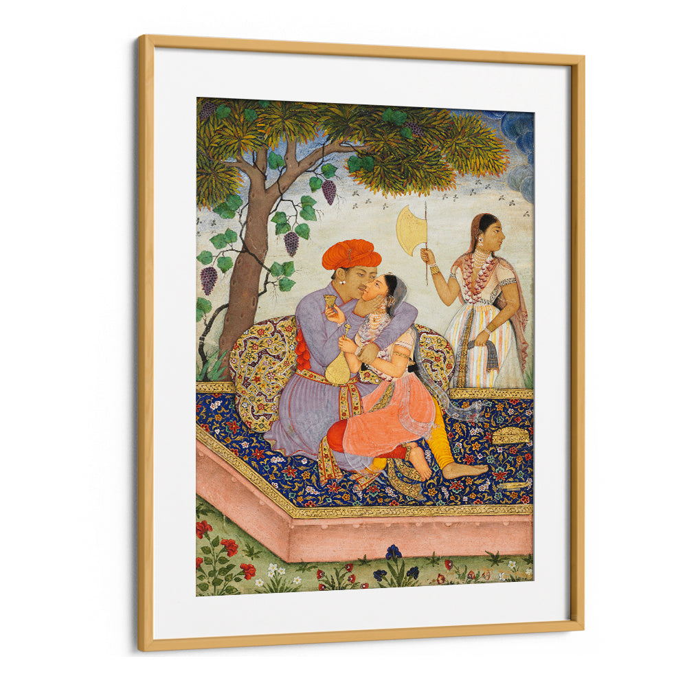 LOVERS EMBRACING , INDIAN ART PAINTINGS