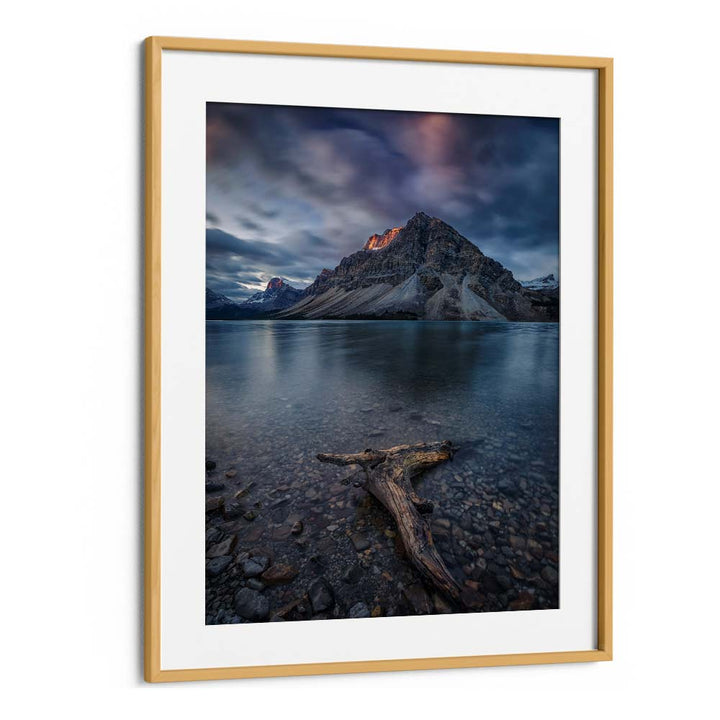 A CLOUDY DAY IN BOW LAKE BY MICHAEL ZHENG , LANDSCAPE PHOTO PRINTS