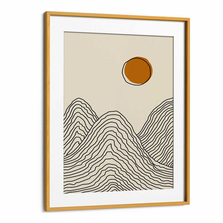 Stylish BOHO SUNSET SERIES II, LANDSCAPE PAINTINGS featuring geometric designs by Jay Stanley for a chic home decor.