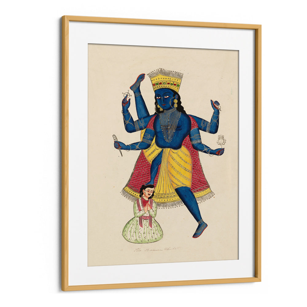 VISHNU AS VAMANA , INDIAN ART PAINTINGS