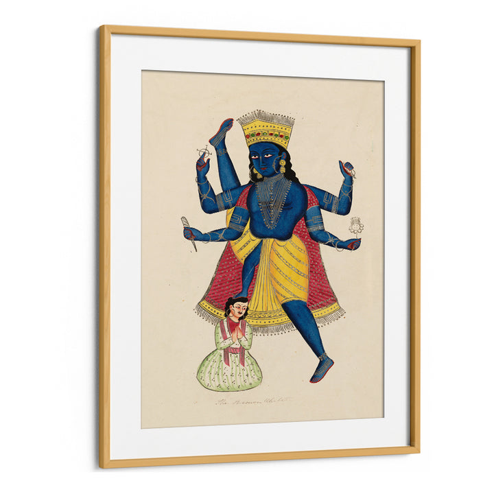 VISHNU AS VAMANA , INDIAN ART PAINTINGS